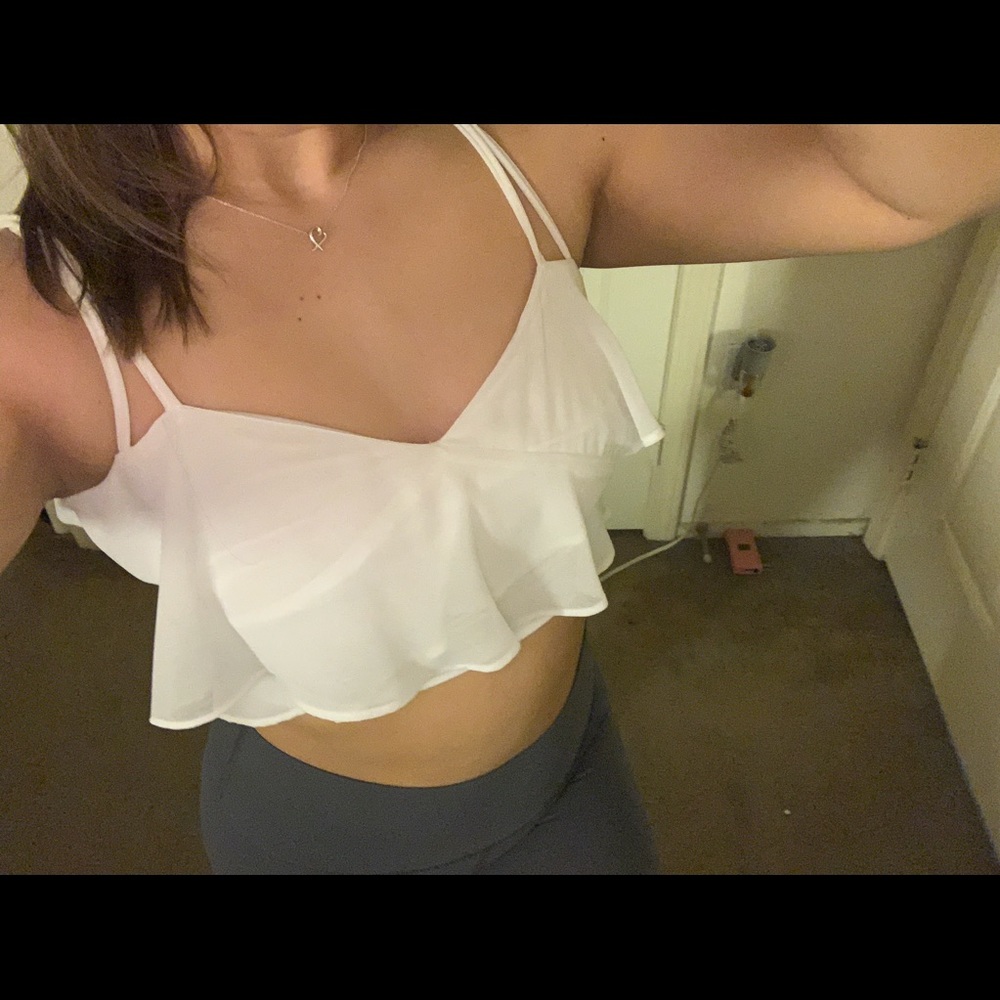 White Crop Top